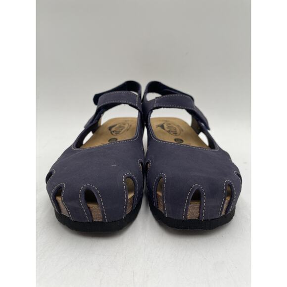 Plakton AMY BLU 01 826140 Women's NEW Closed-Toe Sandal Navy Blue EU Size 37 - Picture 5 of 11